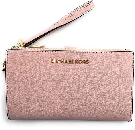 michael kors women's jet set travel double zip wristlet